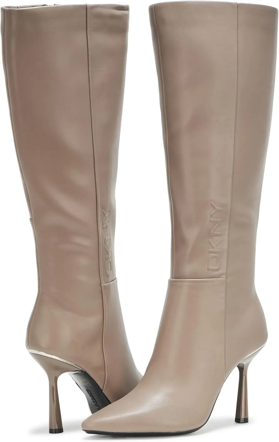 DKNY Women's Nixie Evening Knee High Boot with Heel Sneaker