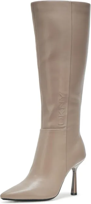 DKNY Women's Nixie Evening Knee High Boot with Heel Sneaker