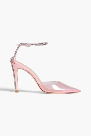 Glam 100 PVC shoes with crystals STUART WEITZMAN, pink