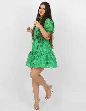 Grace Lantern Sleeve Dress