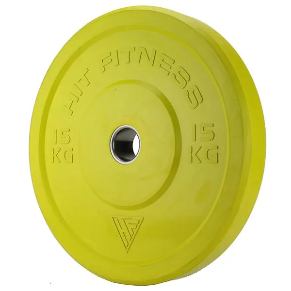 Hit Fitness 120kg Commercial Coloured Bumper Plate Set