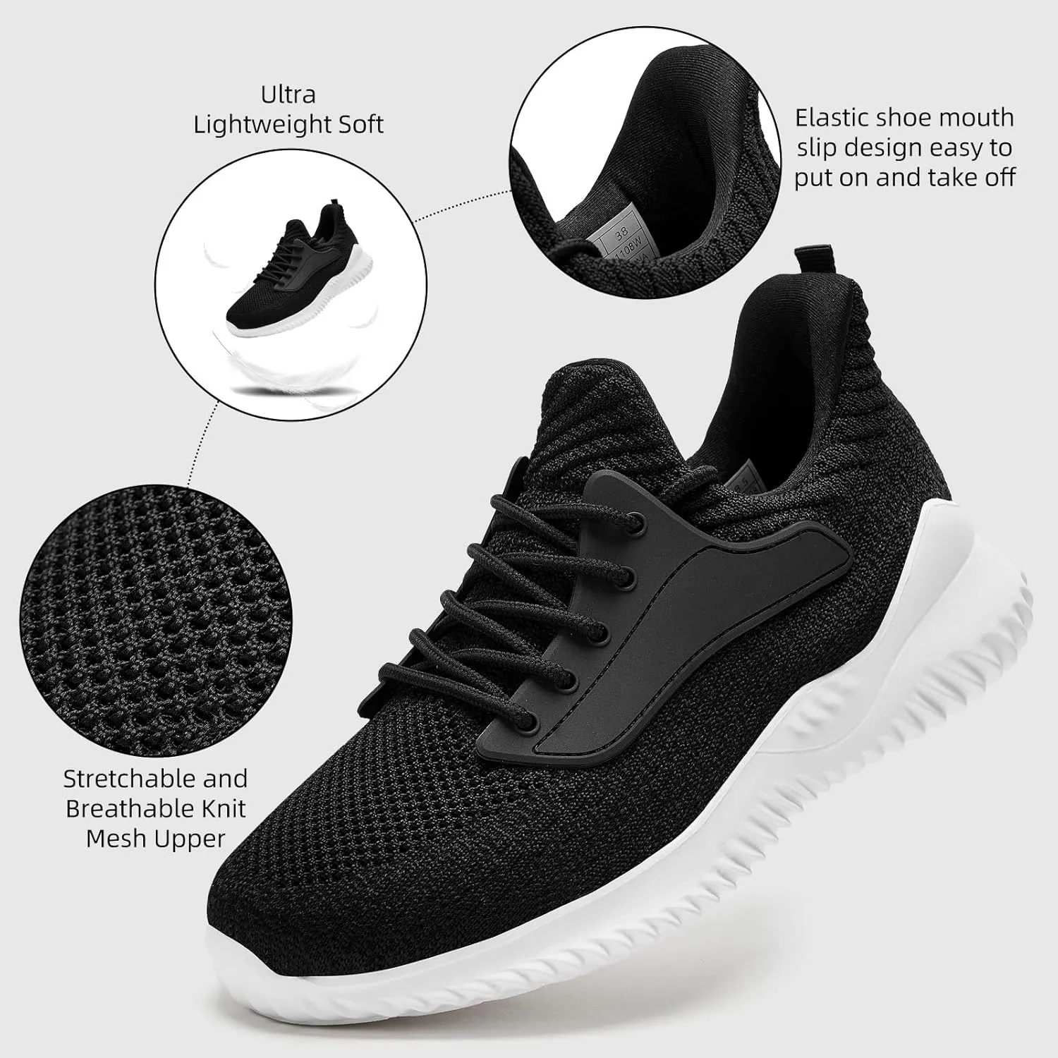 KPP qianguangg Women's Walking Shoes Hands Free Slip-On Sneakers Breathable Tennis Shoes for Women