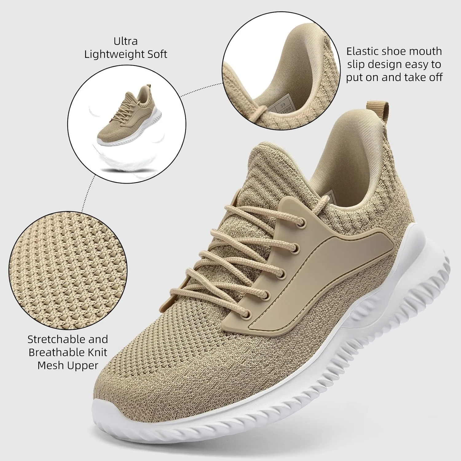 KPP qianguangg Women's Walking Shoes Hands Free Slip-On Sneakers Breathable Tennis Shoes for Women