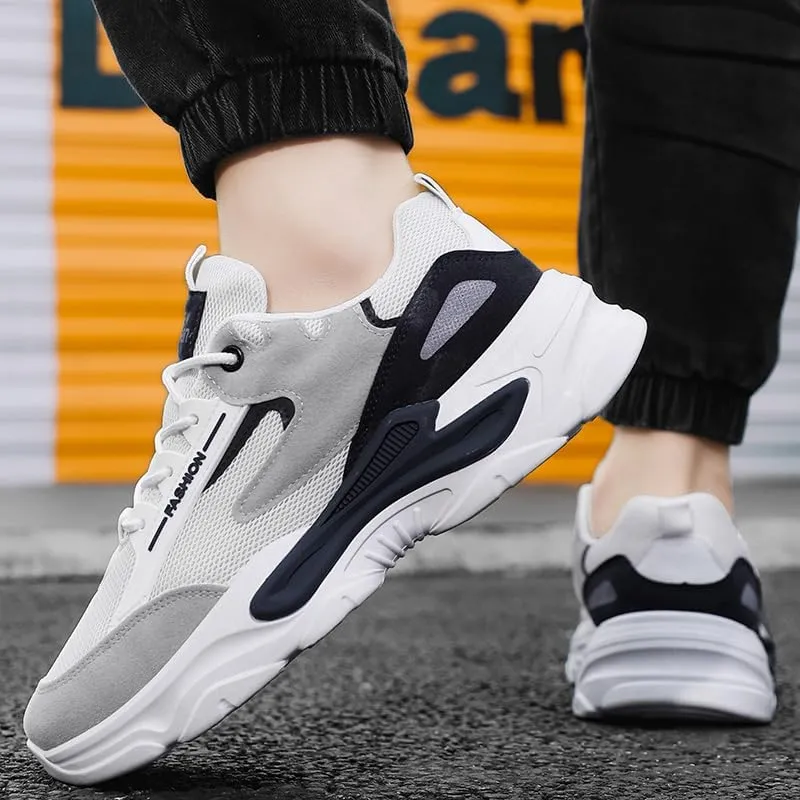 Men's Sneakers Sport Running Athletic Tennis Walking Shoes Breathable Outdoor Lace Up Casual Fitness Slip Cushioning Sneakers