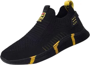 MSYINGL Men's Outdoor Hiking Orthopedic Shoes,Slip On Resistant Fitness Walking Comfort Sneakers Lightweight Casual Breathable Loafer Sneakers