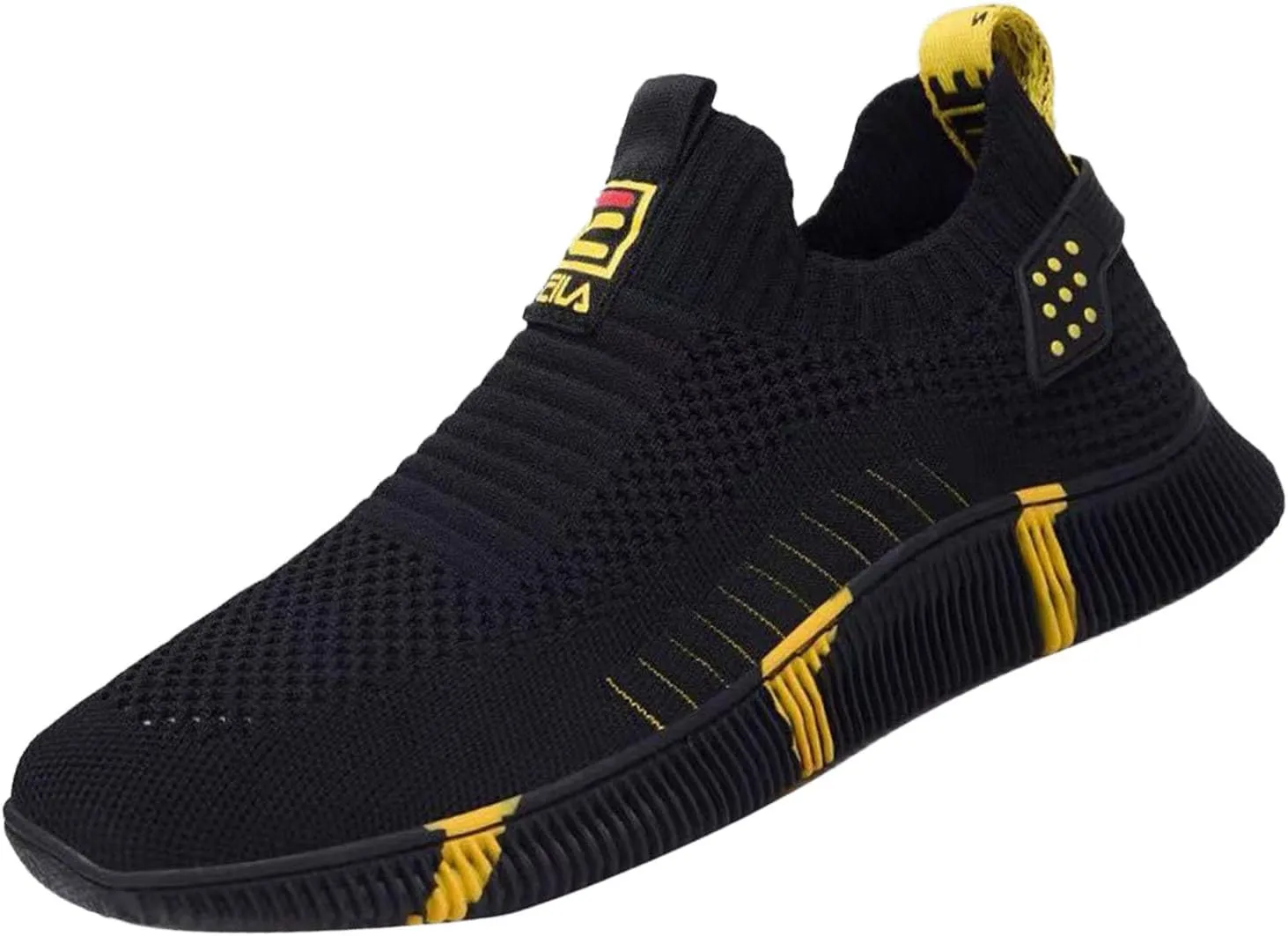 MSYINGL Men's Outdoor Hiking Orthopedic Shoes,Slip On Resistant Fitness Walking Comfort Sneakers Lightweight Casual Breathable Loafer Sneakers