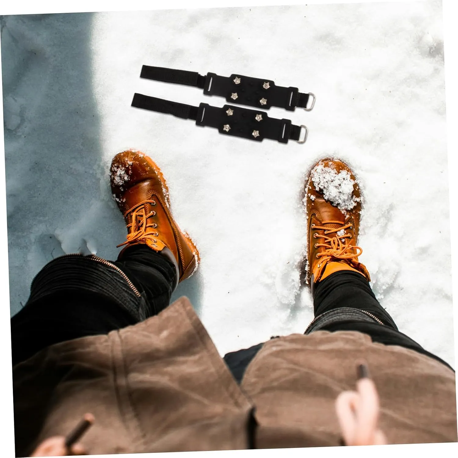 Outdoor Anti-Slip Shoe Covers Ice Skates Non-Slip Snow Cleats for Boots Non-Slip Ice Cleats for Boots