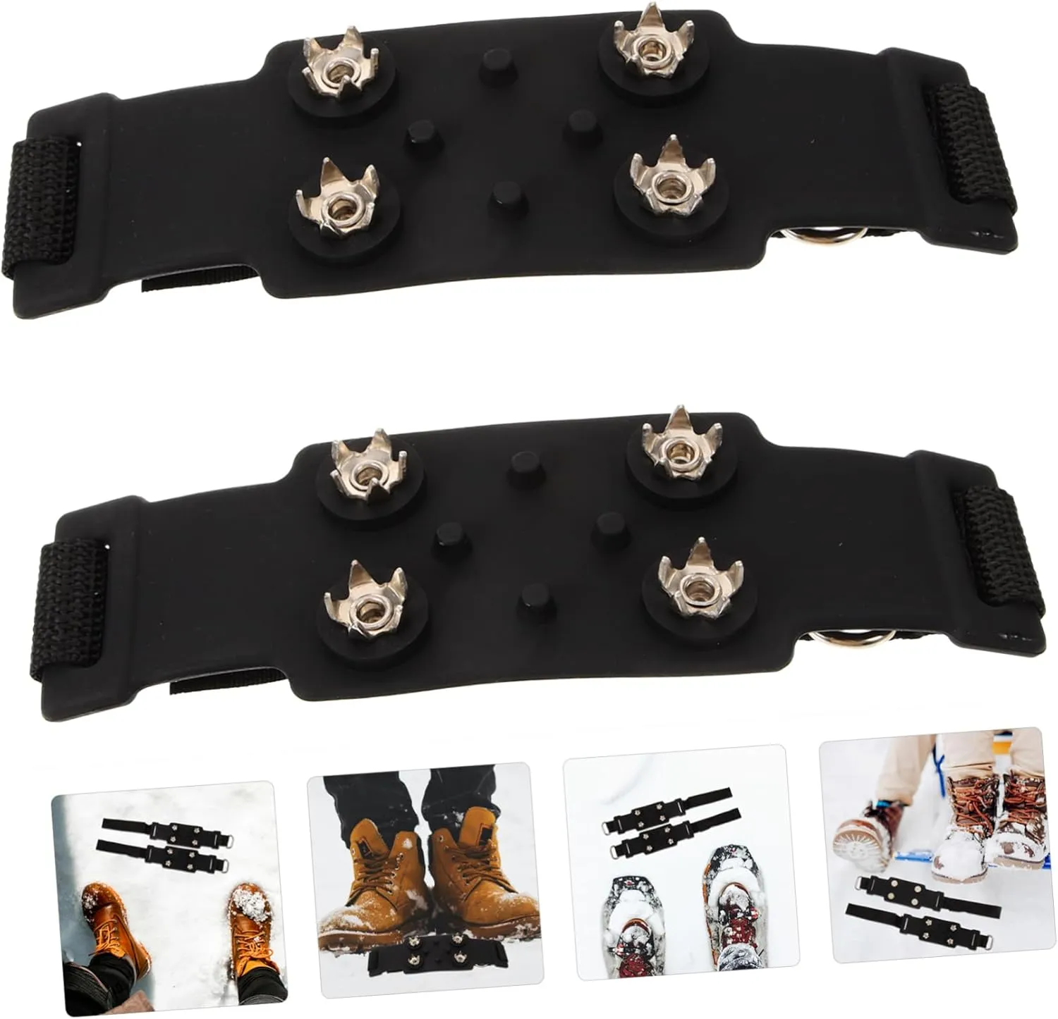 Outdoor Anti-Slip Shoe Covers Ice Skates Non-Slip Snow Cleats for Boots Non-Slip Ice Cleats for Boots