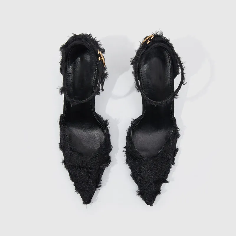 Pointed Pumps High Heels Black