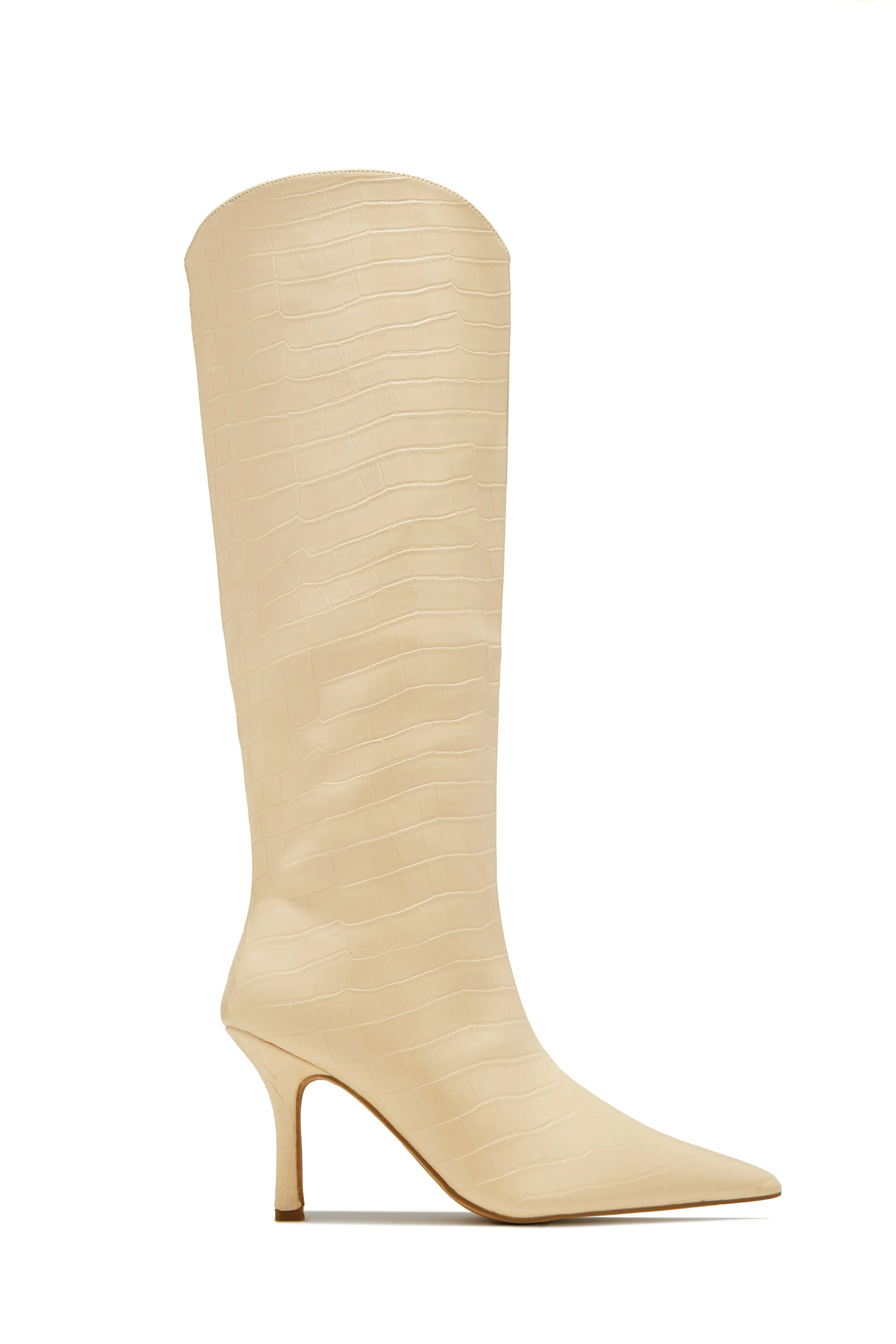 Shyla Knee High Boots - Cherry