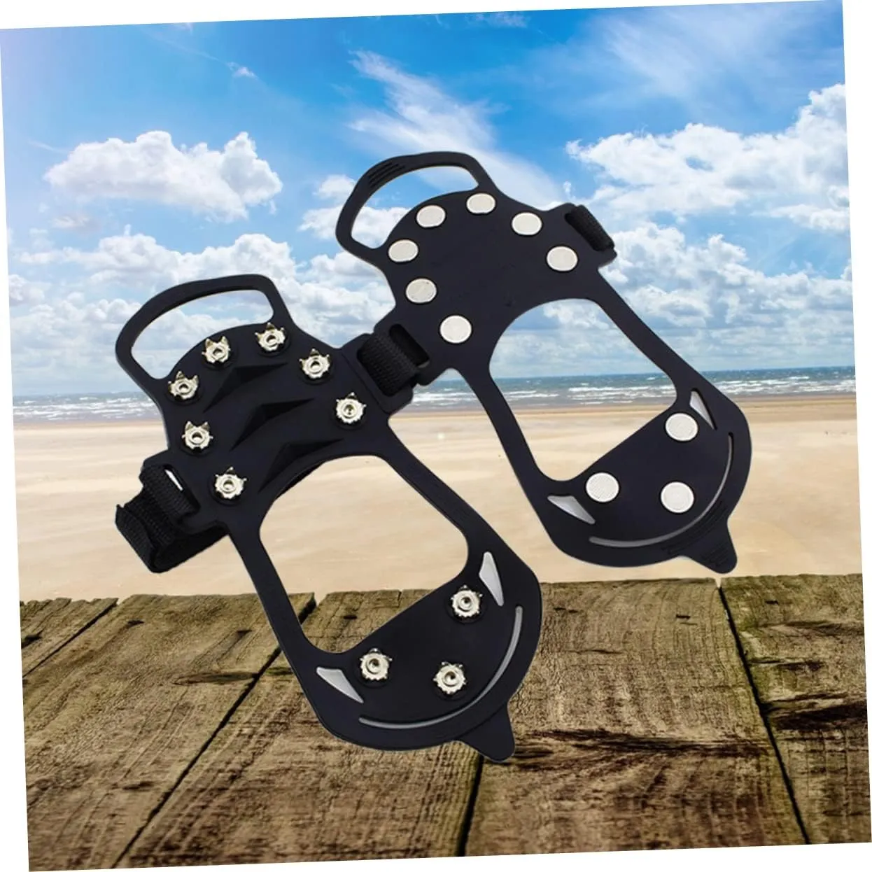 Snow Grips for Shoes Snow Cleats Ice Crampons Ice Cleats Crampons for Hiking Ice Grips for Shoes Ice