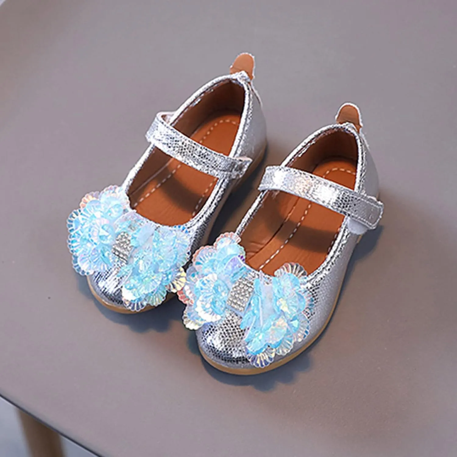 Summer and Autumn Fashion Girls Casual Shoes Colorful Sequins Bow Flat Lightweight Dress Shoes Baby Boy Boots
