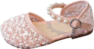 Toddler Girls Dress Shoes Ballet Flat Little Girl's Mary Jane Princess Flower Girl Shoes for Toddler Sandals Size 4