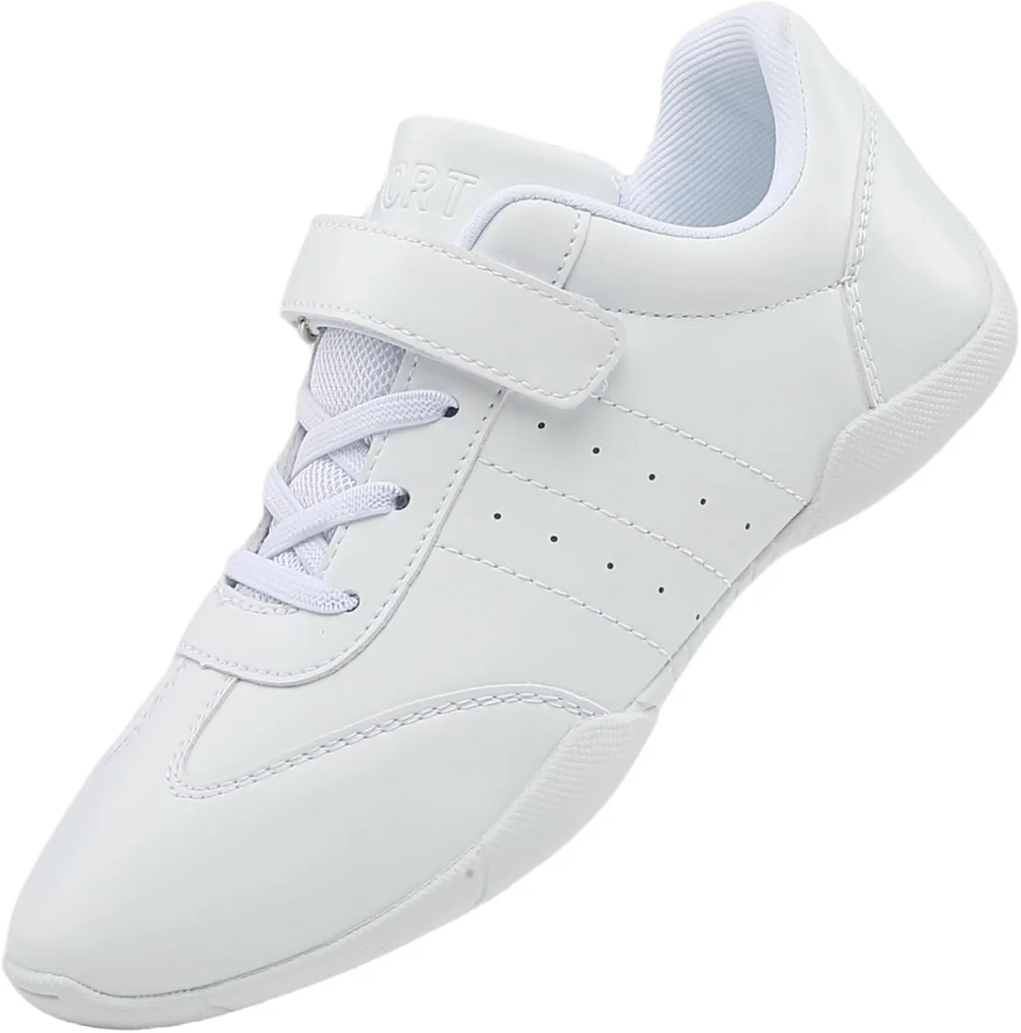White Cheer Shoes Girls Dance Training Sneakers Kids Jumping Tumbling Exercise Aerobic Fitness Athletic Sneakers