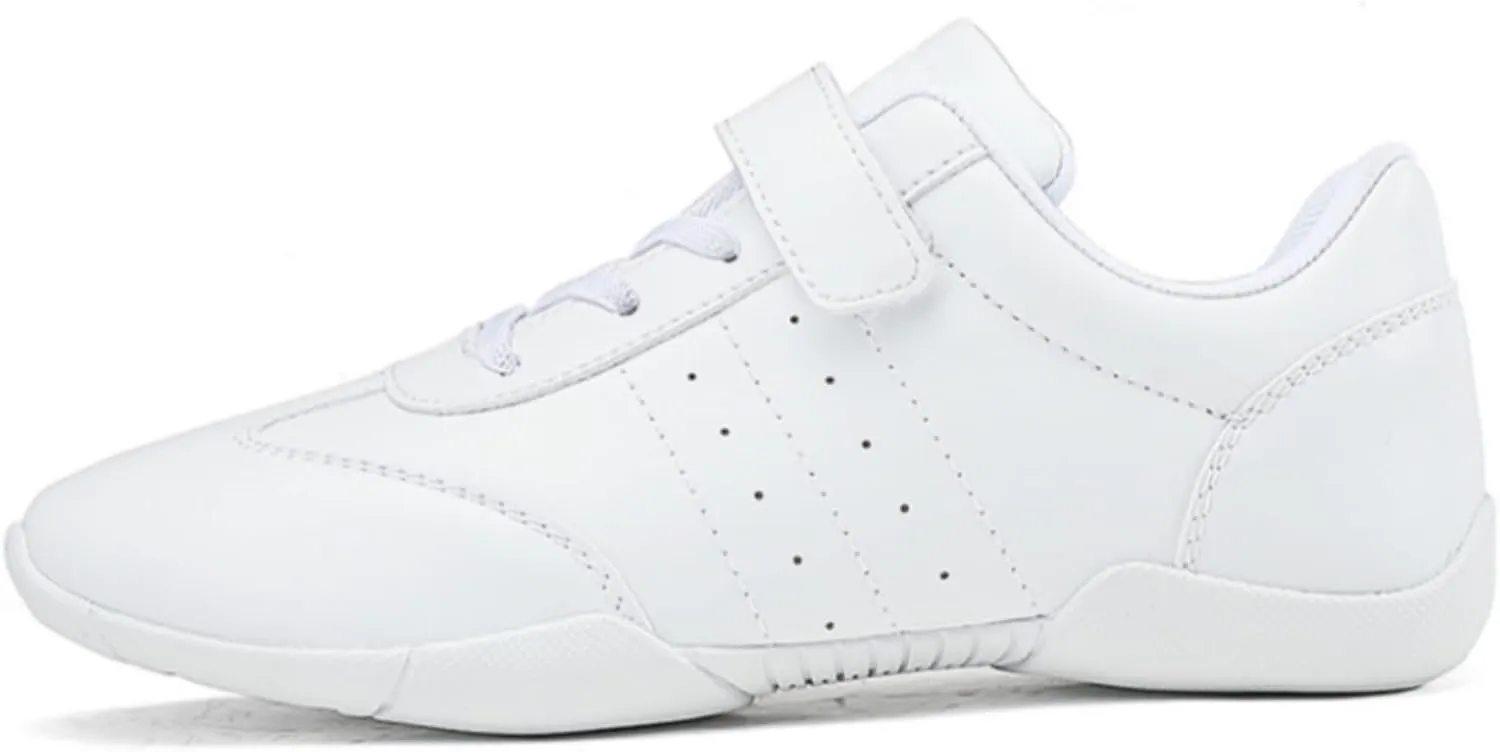 White Cheer Shoes Girls Dance Training Sneakers Kids Jumping Tumbling Exercise Aerobic Fitness Athletic Sneakers